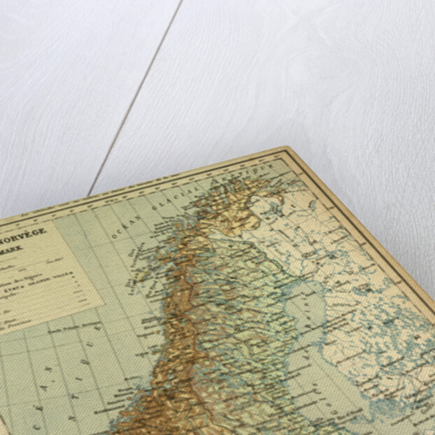Map of Sweden Denmark and Norway by Anonymous