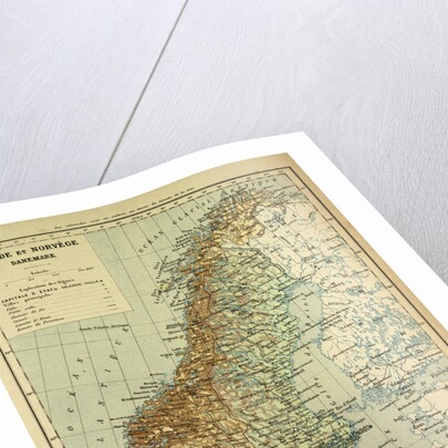 Map of Sweden Denmark and Norway by Anonymous