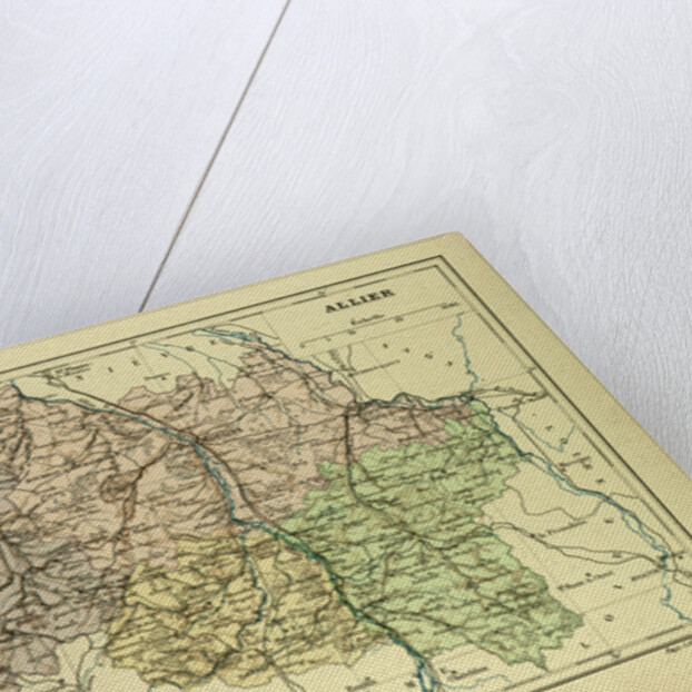 Map of Allier France by Anonymous