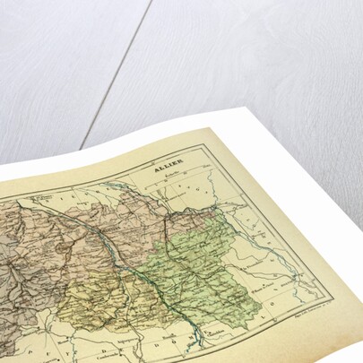 Map of Allier France by Anonymous