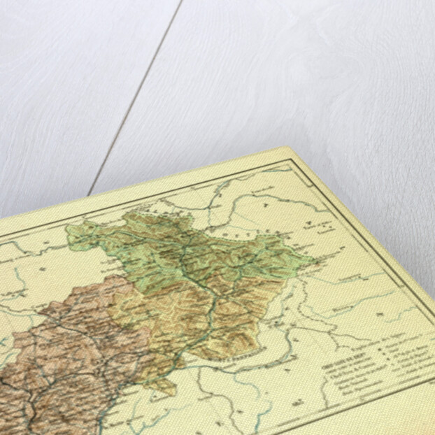 Map of Hautes-Alpes France by Anonymous