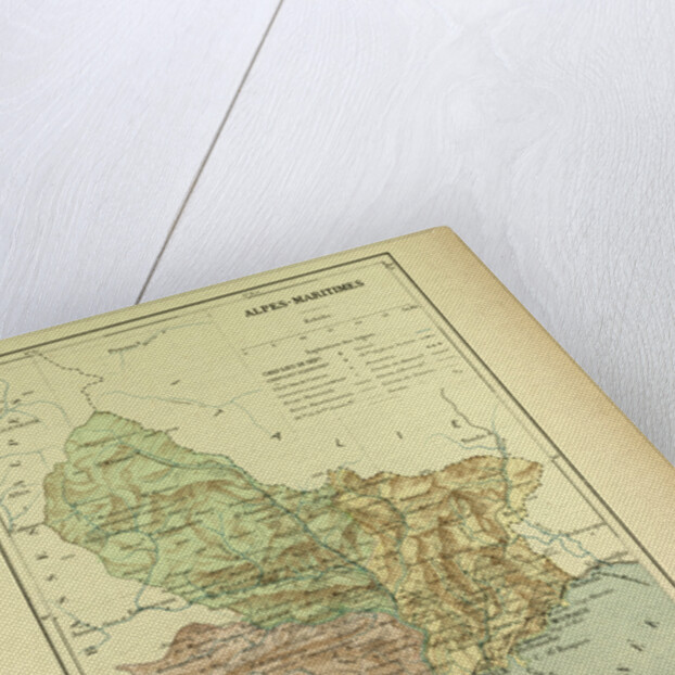 Map of Alpes-Maritimes France by Anonymous