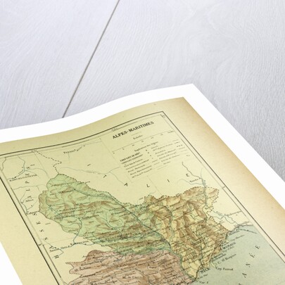 Map of Alpes-Maritimes France by Anonymous