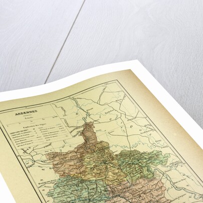Map of Ardennes France by Anonymous