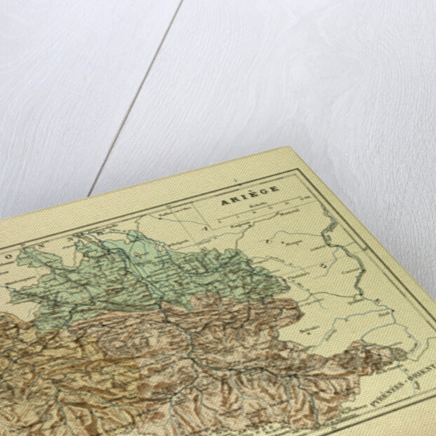 Map of Arriège France by Anonymous