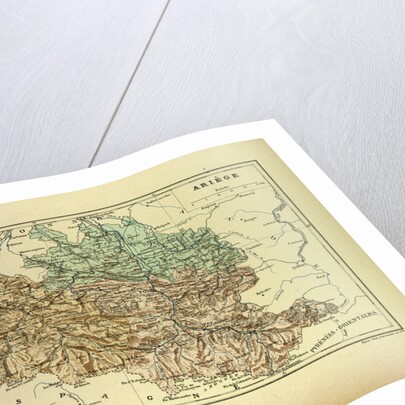 Map of Arriège France by Anonymous