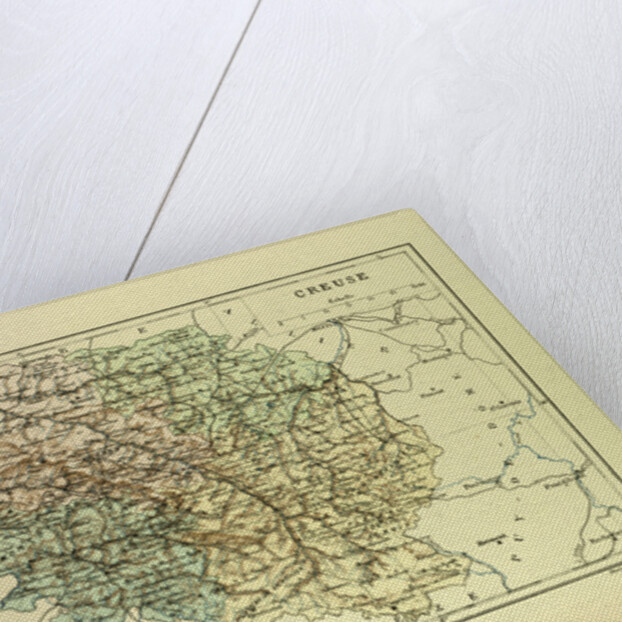 Map of Creuse France by Anonymous