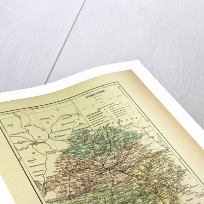 Map of Dordogne France by Anonymous