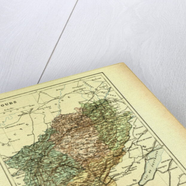 Map of Doubs France by Anonymous