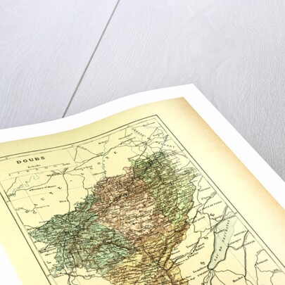 Map of Doubs France by Anonymous