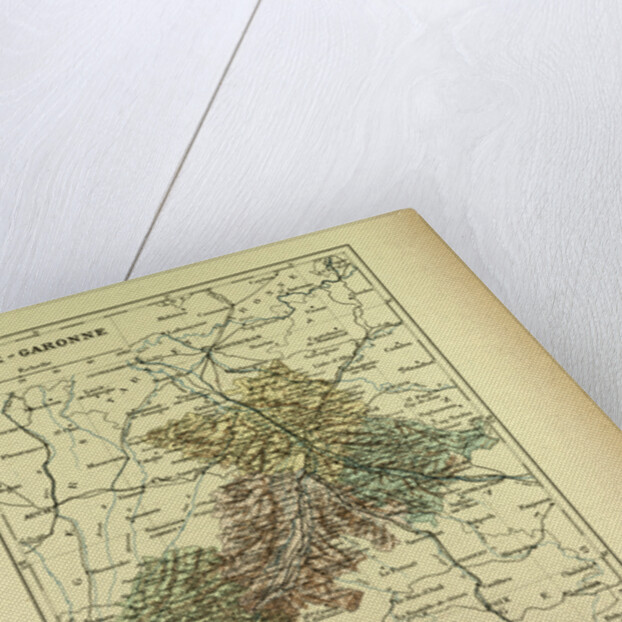 Map of Haute-Garonne France by Anonymous