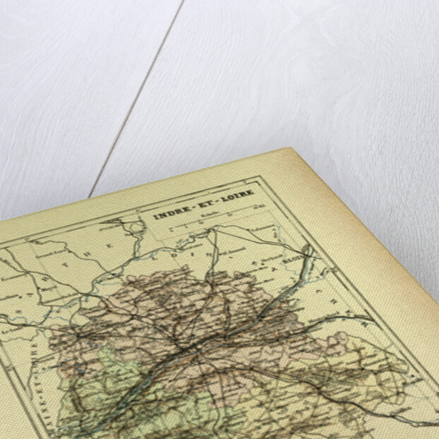 Map of Indre-Et-Loire France by Anonymous