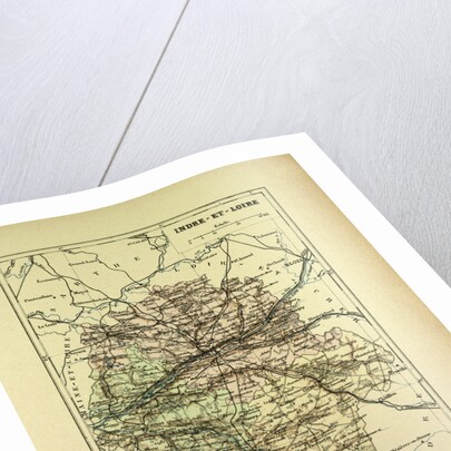 Map of Indre-Et-Loire France by Anonymous