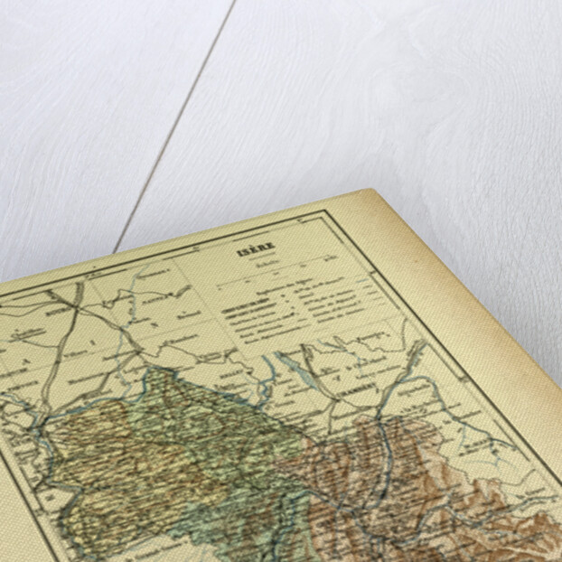 Map of Isère France by Anonymous