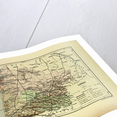 Map of Landes France by Anonymous