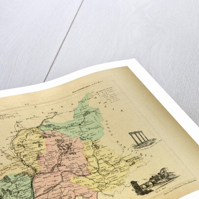 Map of Basses Alpes France by Anonymous