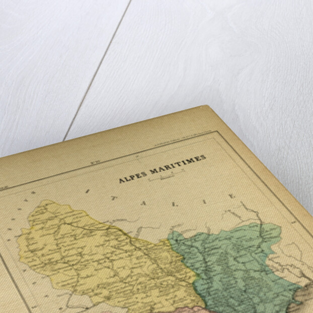 Map of Alpes Maritimes France by Anonymous