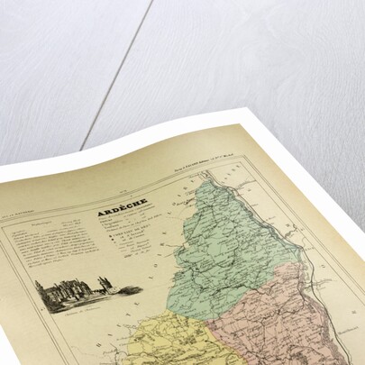 Map of Ardèche France by Anonymous