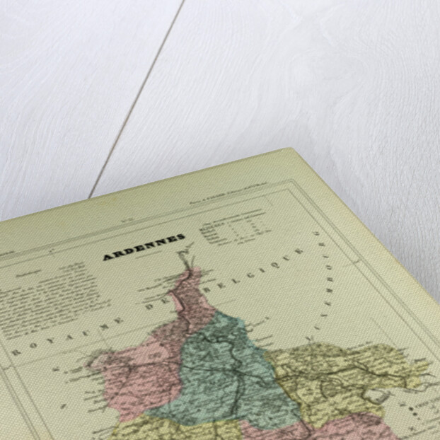 Map of Ardennes France by Anonymous