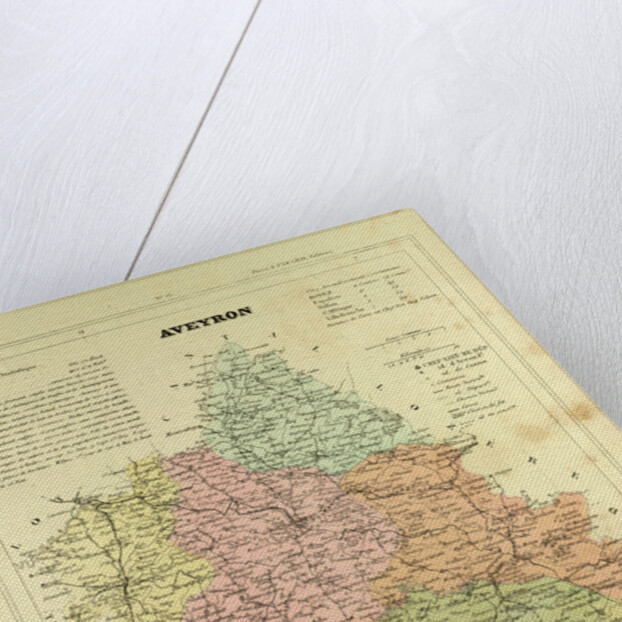 Map of Aveyron France by Anonymous
