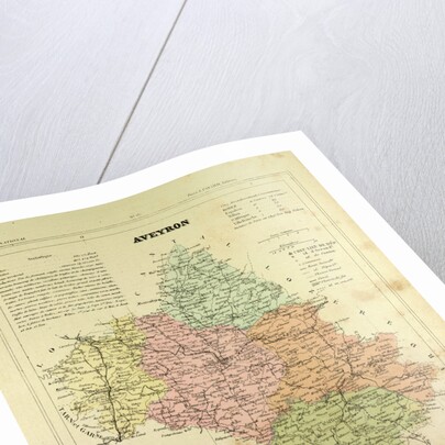 Map of Aveyron France by Anonymous