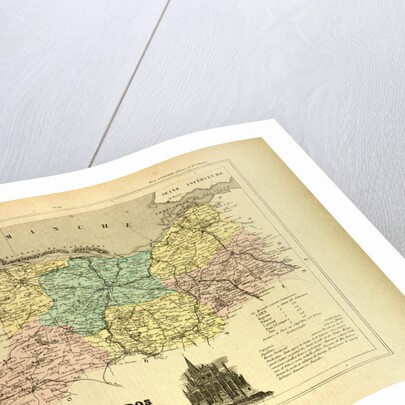 Map of Calvados France by Anonymous