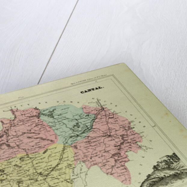 Map of Cantal France by Anonymous