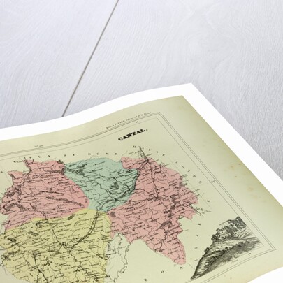 Map of Cantal France by Anonymous