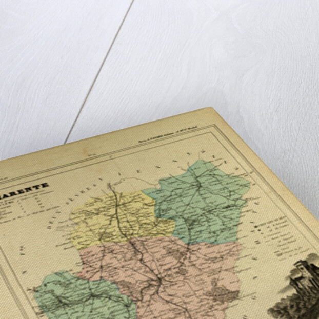 Map of Charente France by Anonymous