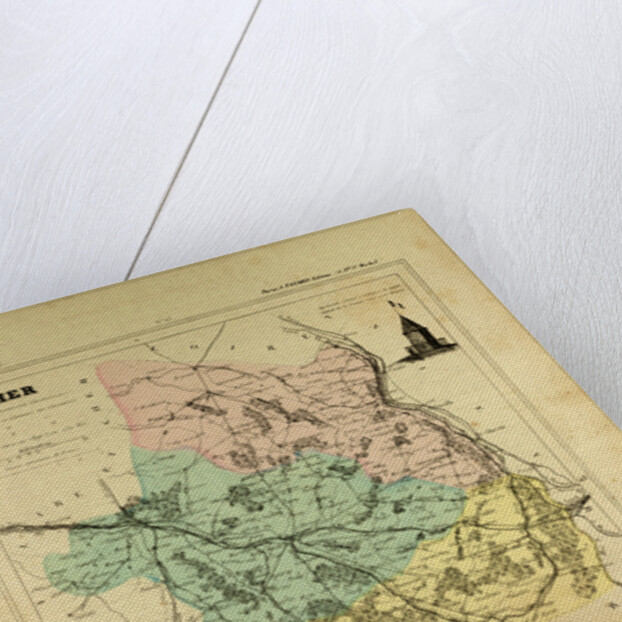 Map of Cher France by Anonymous