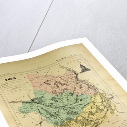 Map of Cher France by Anonymous