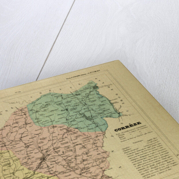 Map of Corrèze France by Anonymous
