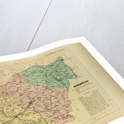 Map of Corrèze France by Anonymous