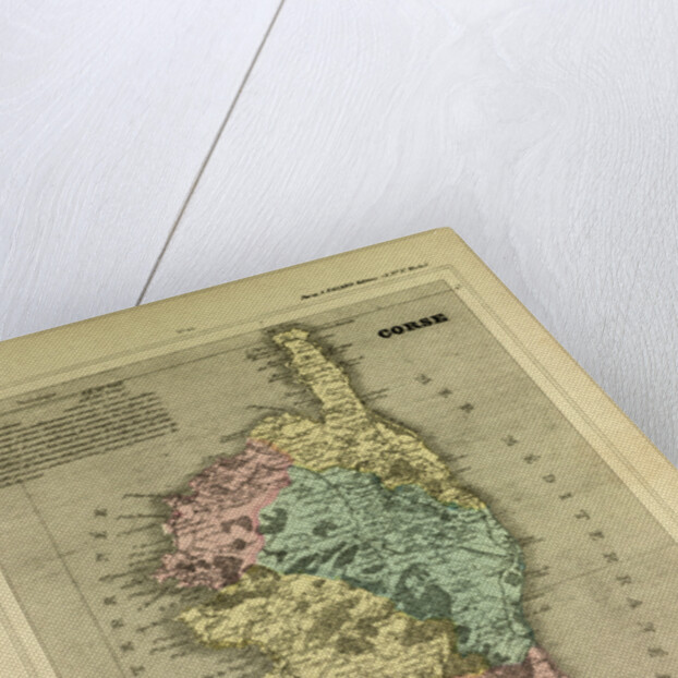 Map of Corse France by Anonymous