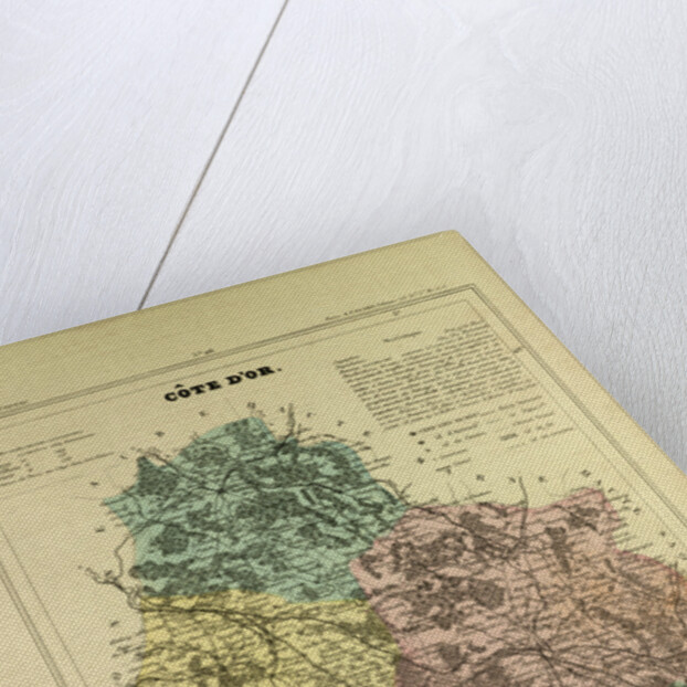 Map of Côte D'or France by Anonymous