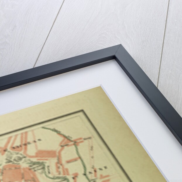 Map of Dijon France by Anonymous