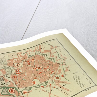 Map of Dijon France by Anonymous