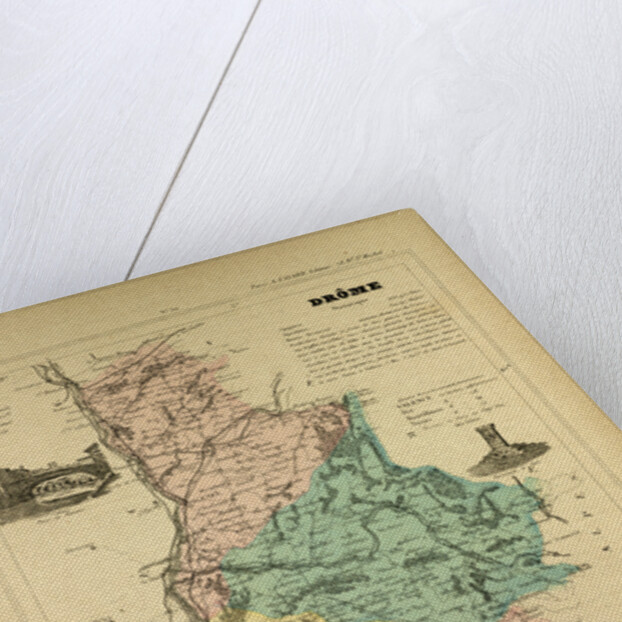 Map of Drôme France by Anonymous