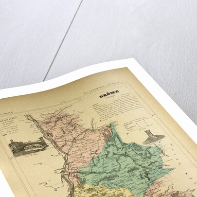 Map of Drôme France by Anonymous