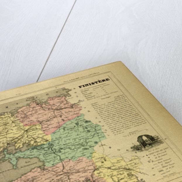 Map of Finistère France by Anonymous