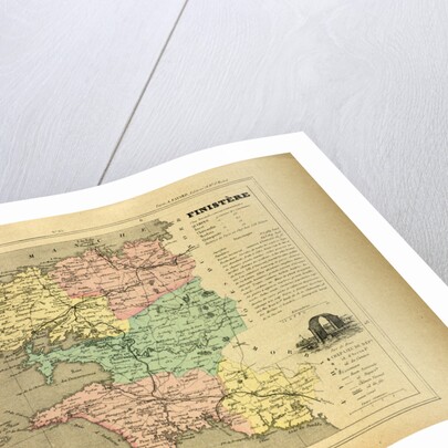 Map of Finistère France by Anonymous