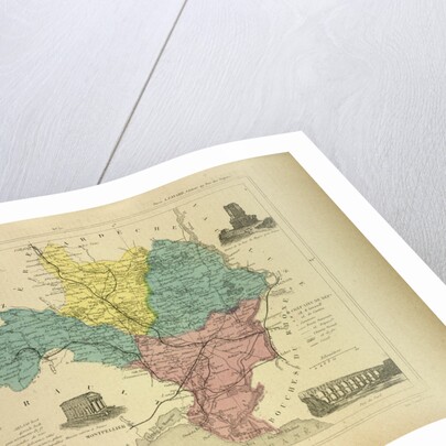 Map of Gard France by Anonymous