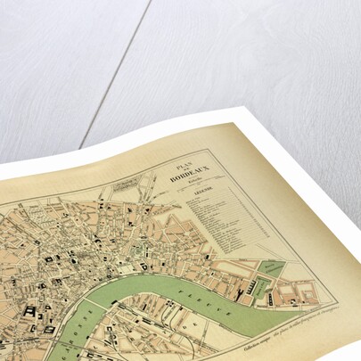 Map of Bordeaux France by Anonymous