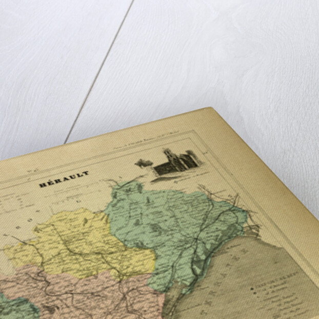 Map of Hérault France by Anonymous