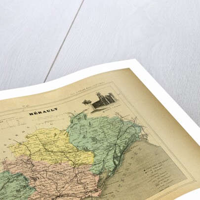 Map of Hérault France by Anonymous