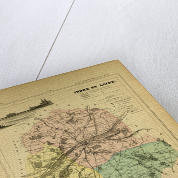 Map of Indre Et Loire France by Anonymous