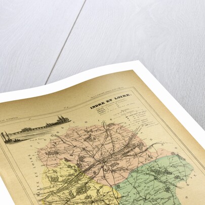 Map of Indre Et Loire France by Anonymous