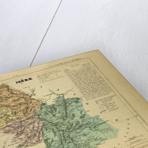 Map of Isère France by Anonymous