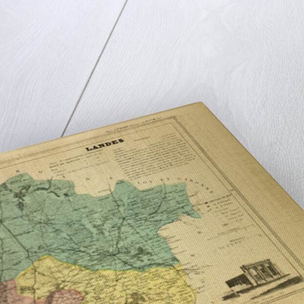 Map of Landes France by Anonymous