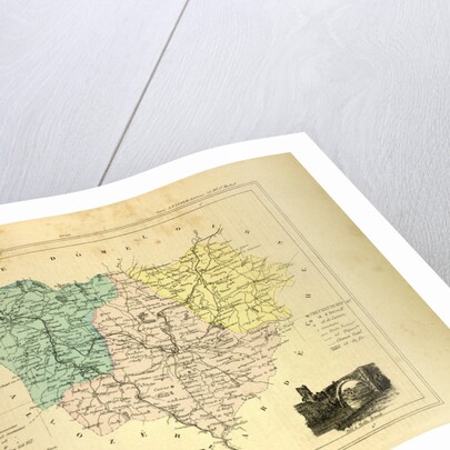 Map of Haute Loire France by Anonymous